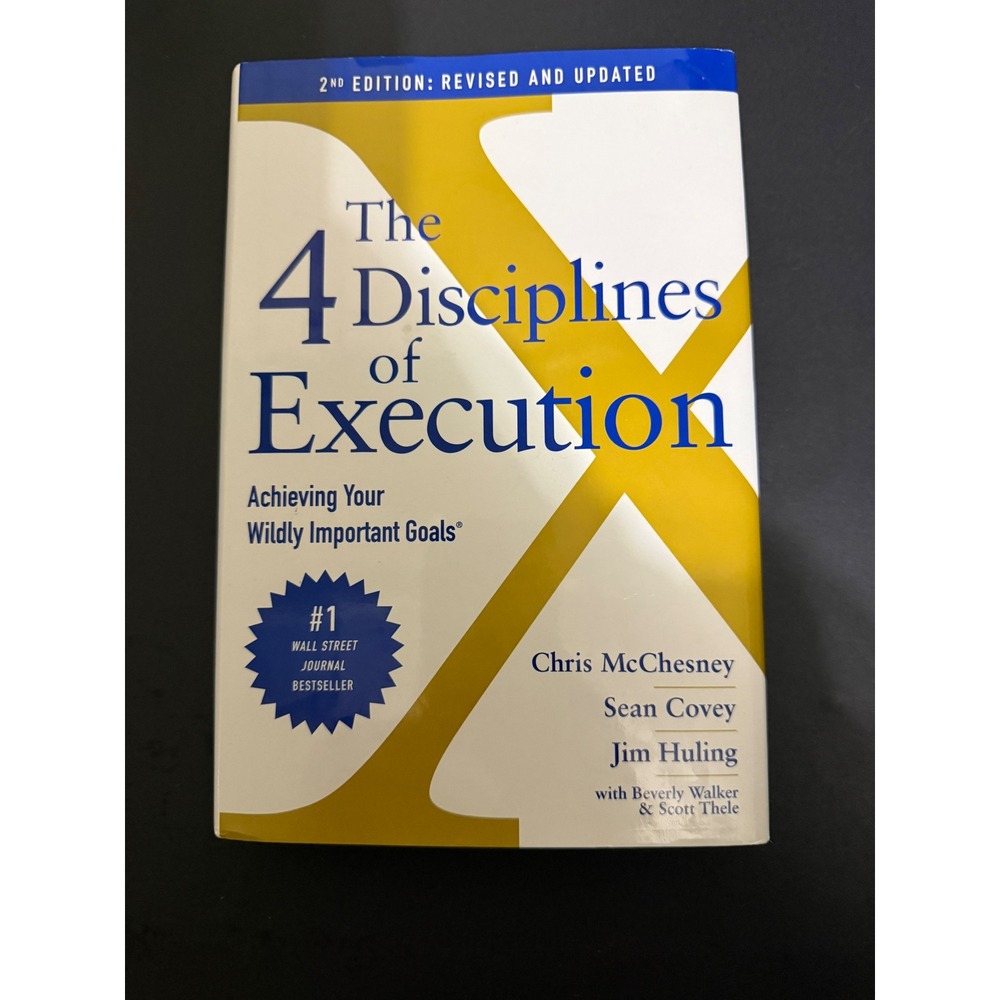 The 4 Disciplines of Execution 2nd Edition Chris McChesney Hardcover Book 4DX